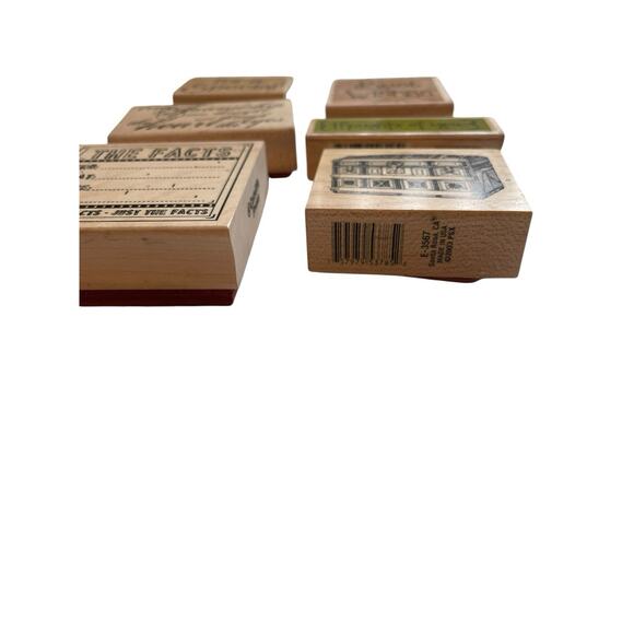 Wood Rubber Stamps Lot Stampin' Up Catslife Press Kolette Hall Sentiments Friend - Picture 4 of 7